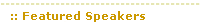 Featured Speakers