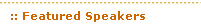 Featured Speakers